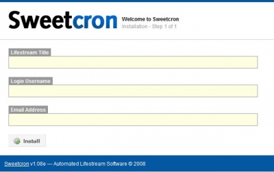 Sweetcron Installation 1
